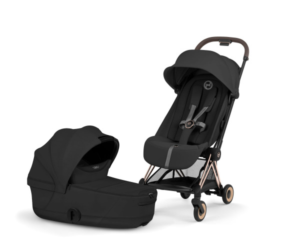 CYBEX Platinum COYA 2026 2in1 �sszecsukhat� m�zeskos�rral - Comfort Sepia Black/Rosegold